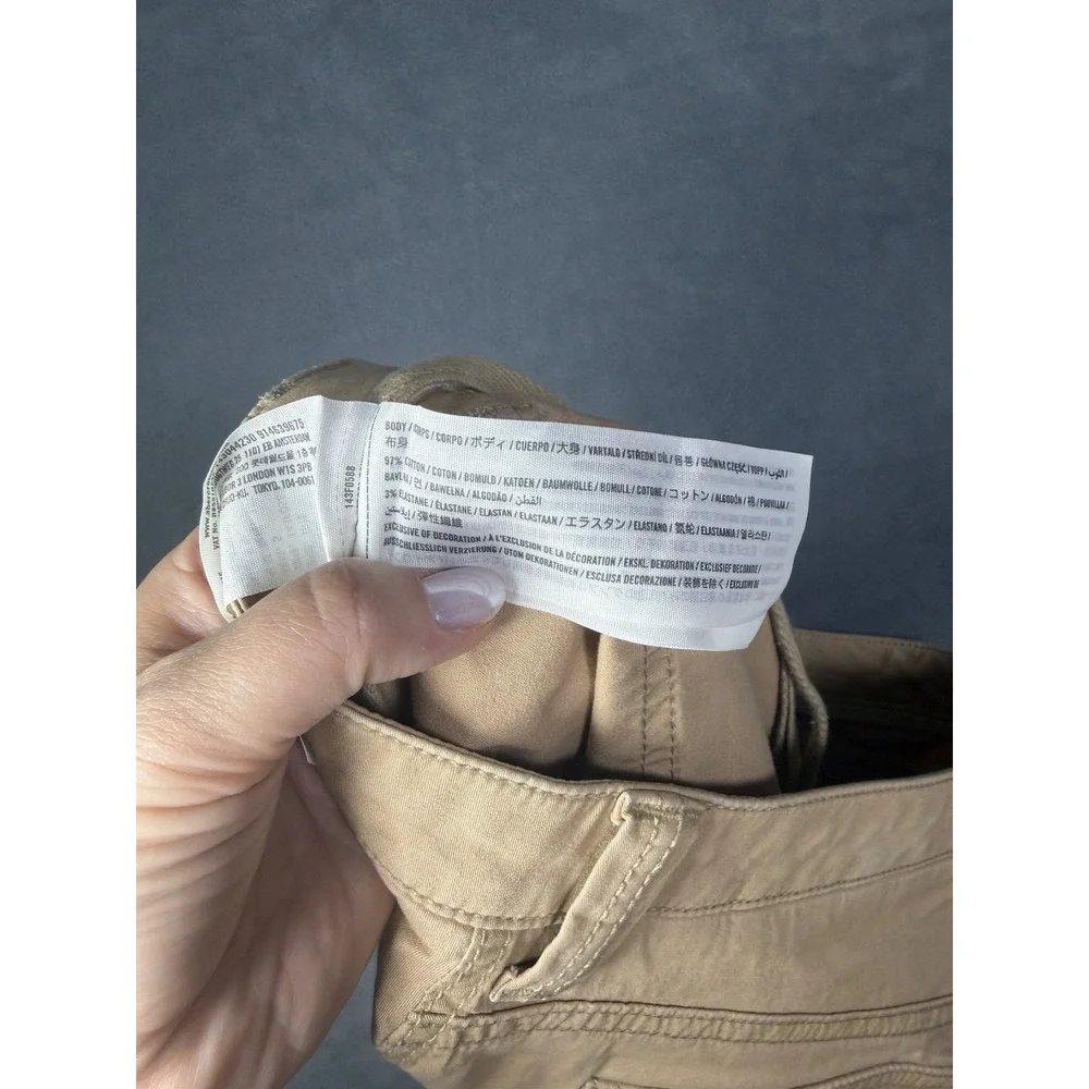 Abercrombie & Fitch Women's Low Rise Khaki Cargo Mini Skirt Y2K 90s Size Small
